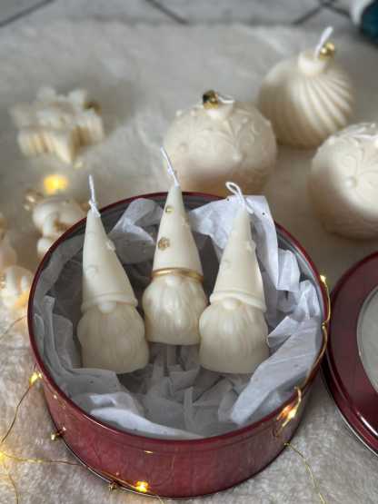 Candles for Christmas Handmade Soy Wax Ornament Candle - Christmas Holiday Decor