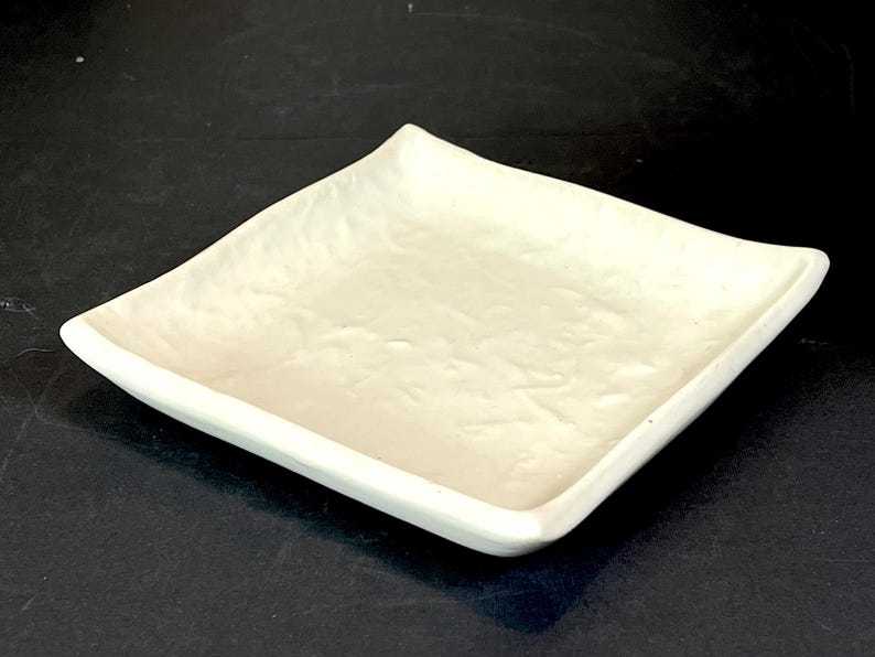 Vance Kitira Ceramic Square Dish, Candle Tray