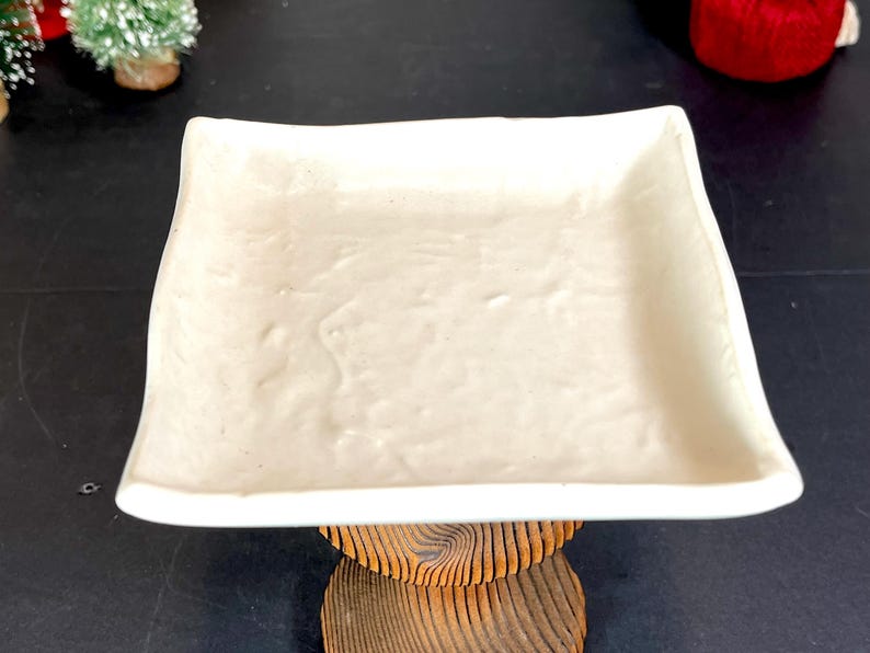 Vance Kitira Ceramic Square Dish, Candle Tray