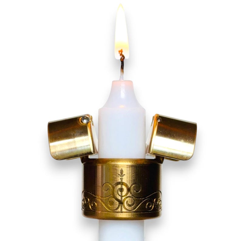 Automatic Candle Snuffer & Wick Trimmer | American Solid Brass Design | Home Safety Décor