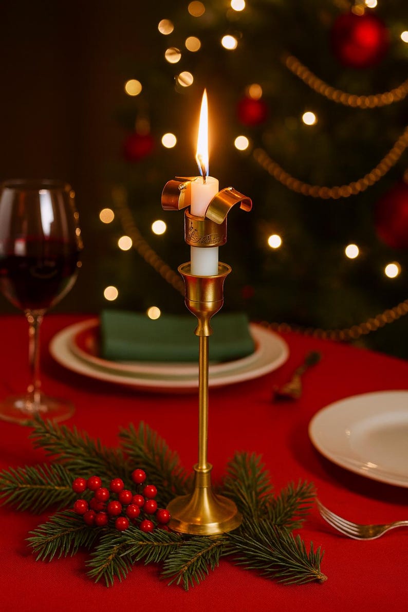 Automatic Candle Snuffer & Wick Trimmer | American Solid Brass Design | Home Safety Décor