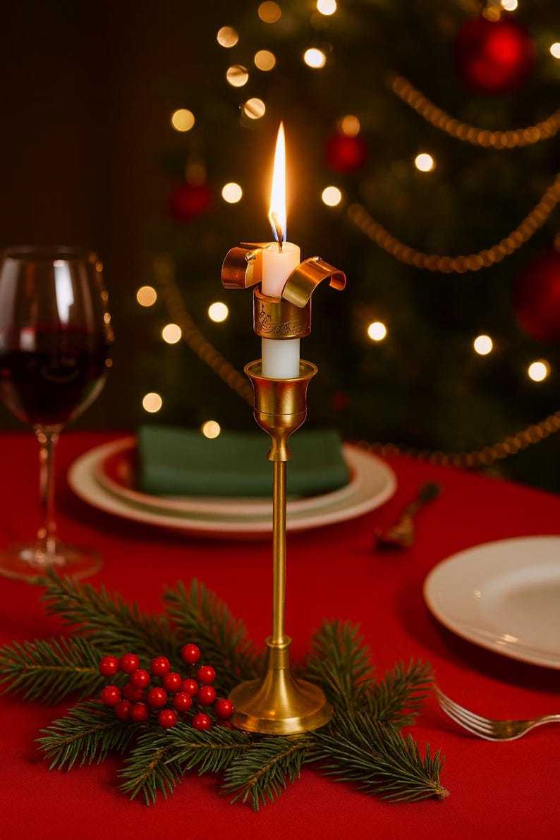 Automatic Candle Snuffer & Wick Trimmer | American Solid Brass Design | Home Safety Décor
