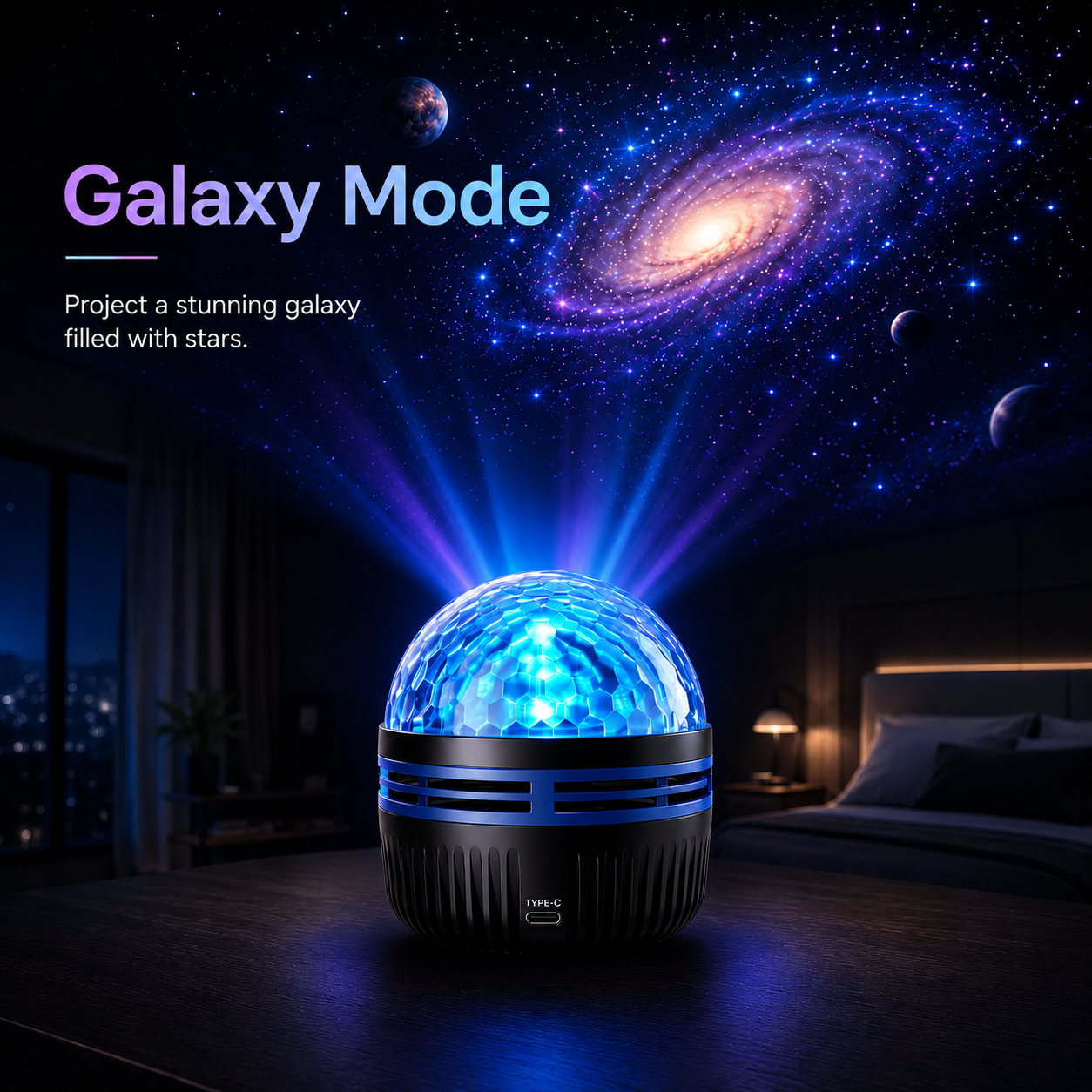 🌌5DMini Galaxy Star Projector🧸