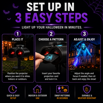 🎃5D High-Definition Halloween Projector