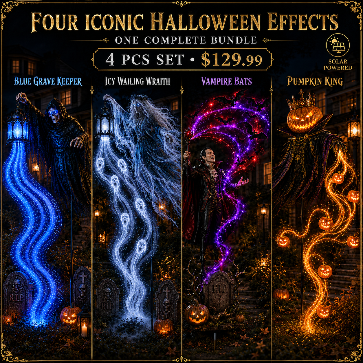 🎁Today 50% OFF🎁💀Halloween Soul Harvester Animated Garden Light