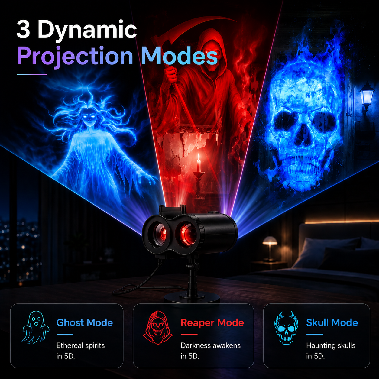 🎃5D High-Definition Halloween Projector