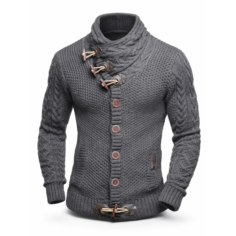 ⏰Promotion 50% OFF -Men’s Wool Cable-Knit Toggle Cardigan with Shawl Collar