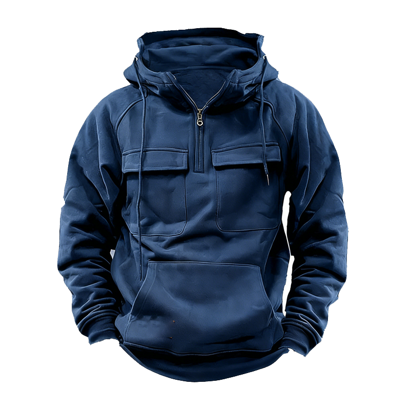 🎅 50% OFF | New Autumn/Winter Men's Solid Color Hooded Casual Sweatshirt