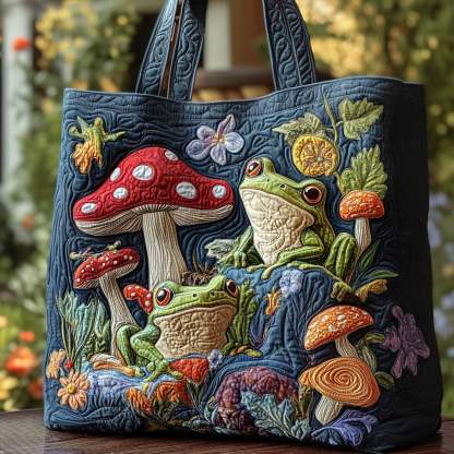 Hopscotch Haven Quilted Tote  Bag