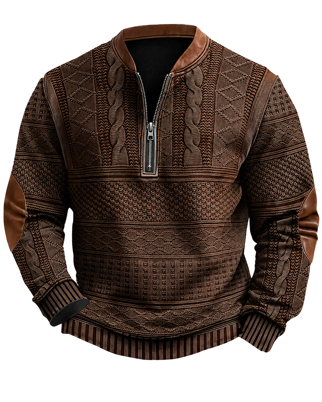 ⏰Promotion 50% OFF -Men’s Vintage Western Wool Zip Pullover