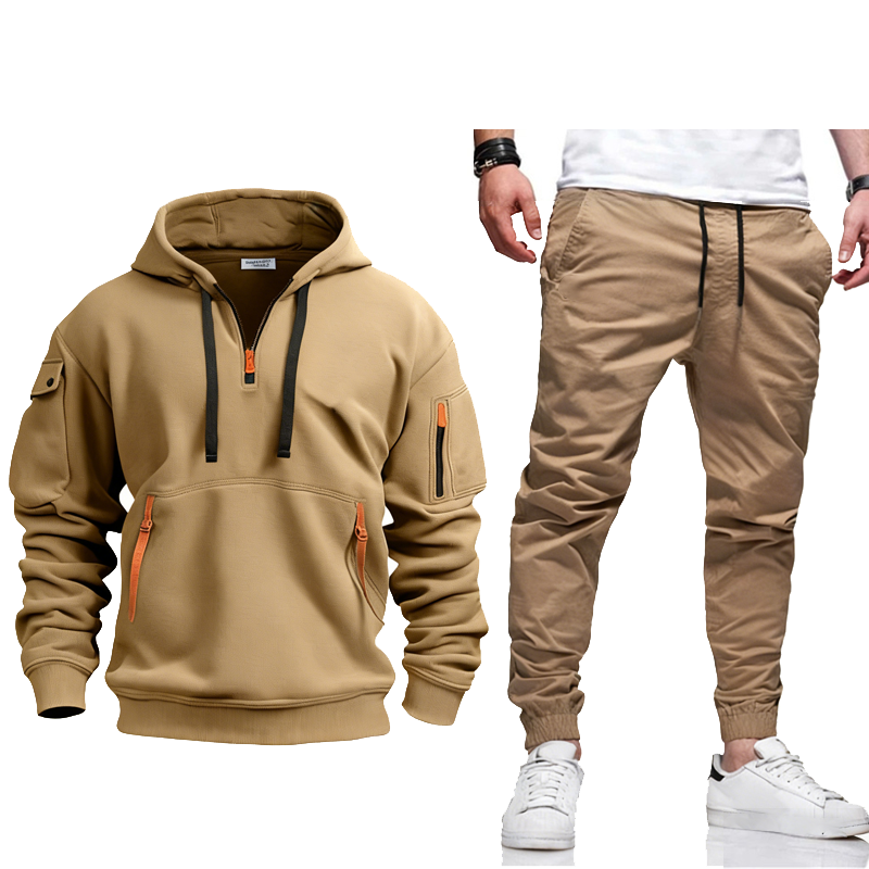 [Copy]🎅50% Off | Men's Luxury Autumn/Winter Sports Suit - Premium Fabric Hoodie + Slim Fit Trousers