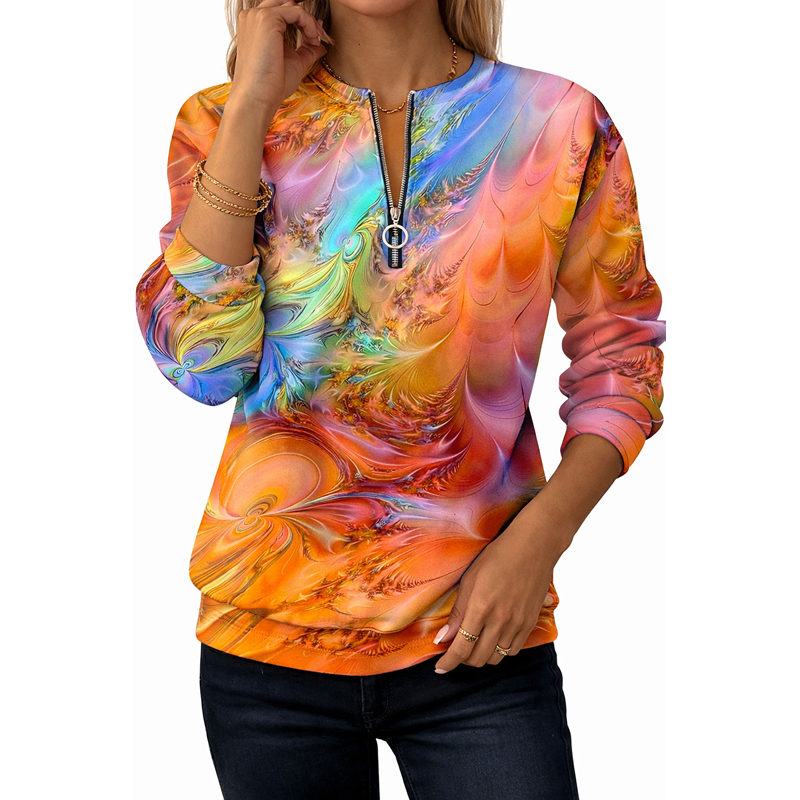 🎄Clearance Sale🔥Women's new half-zip sweatshirt