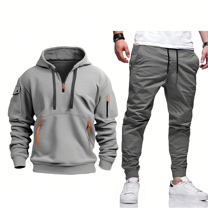 [Copy]🎅50% Off | Men's Luxury Autumn/Winter Sports Suit - Premium Fabric Hoodie + Slim Fit Trousers