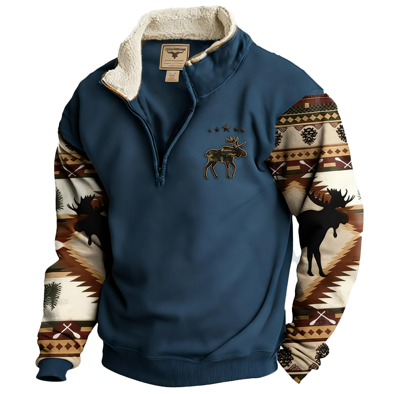 Men's Warm Comfortable Western Cowboy Vintage Sweatshirts