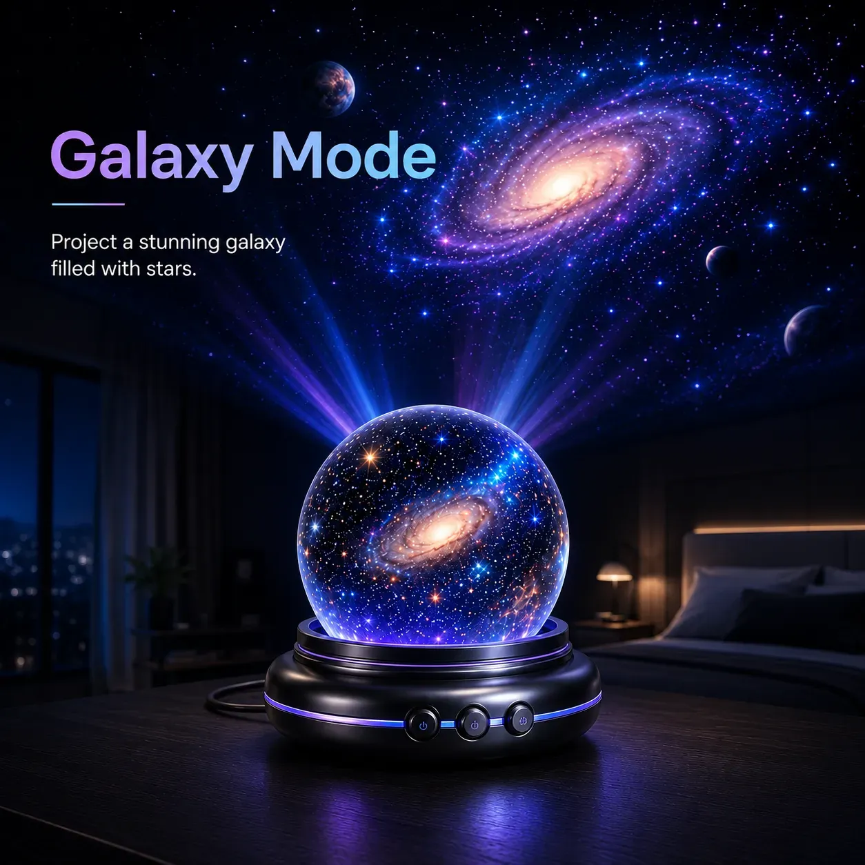 🌌🔮5D Mini Galaxy Star Projector🧸