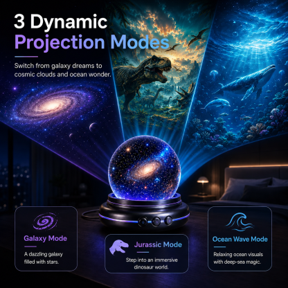 🌌5D Mini Galaxy Star Projector