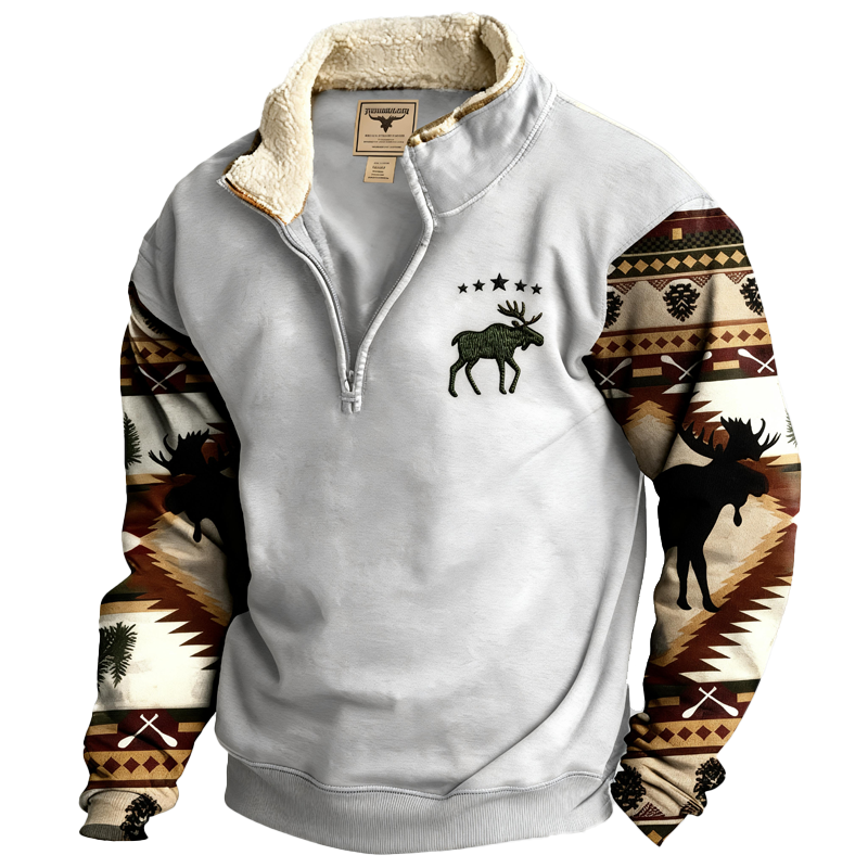 Men's Warm Comfortable Western Cowboy Vintage Sweatshirts
