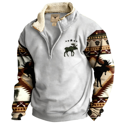 Men's Warm Comfortable Western Cowboy Vintage Sweatshirts