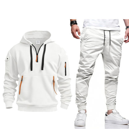[Copy]🎅50% Off | Men's Luxury Autumn/Winter Sports Suit - Premium Fabric Hoodie + Slim Fit Trousers
