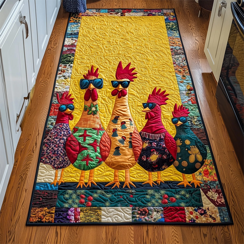 Whimsical Chicken Runner Rug