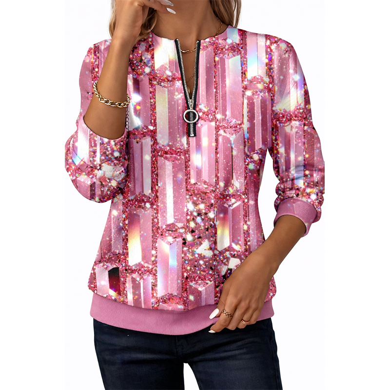 🎄Clearance Sale🔥Women's new half-zip sweatshirt