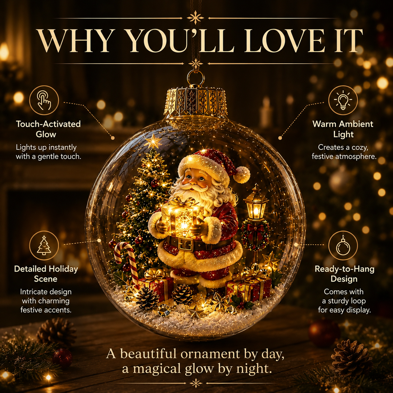 🔥 LIMITED-TIME 50% OFF — ✨🎄 Magical Light-Up Christmas Ornament