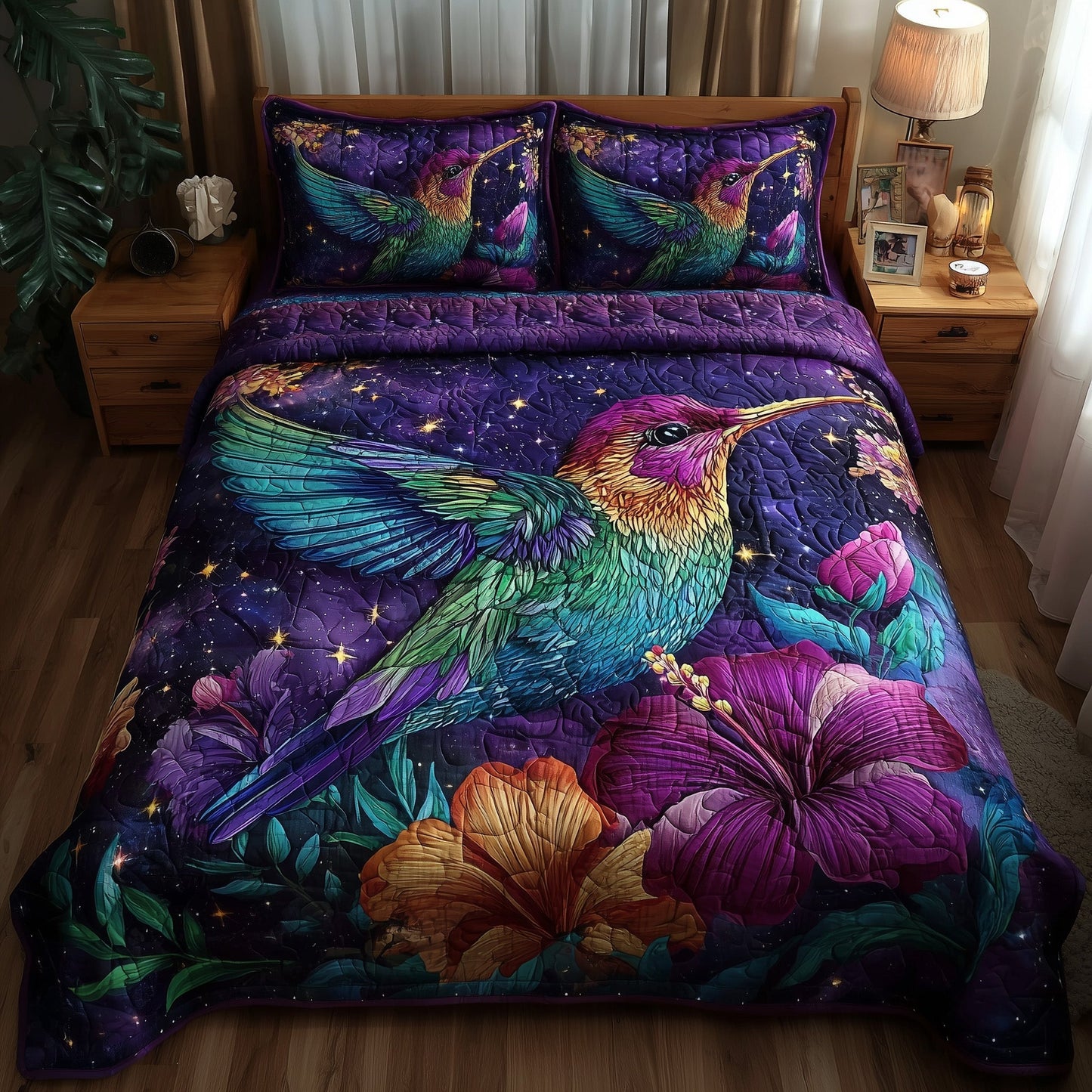 Hummingbird 3-PieceQuilted Bedding setGFTOTP9305