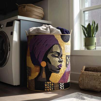 Golden Queens Quilted Laundry Basket GFTOHD11278