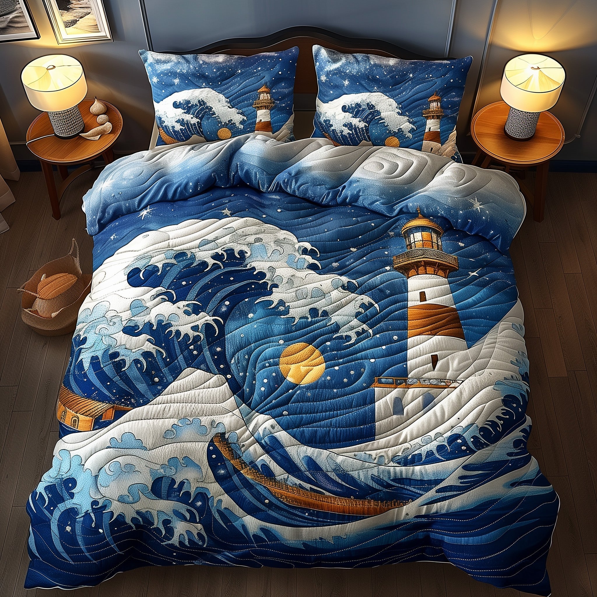 Starry Lighthouse Duvet Cover Set GFTONL6189