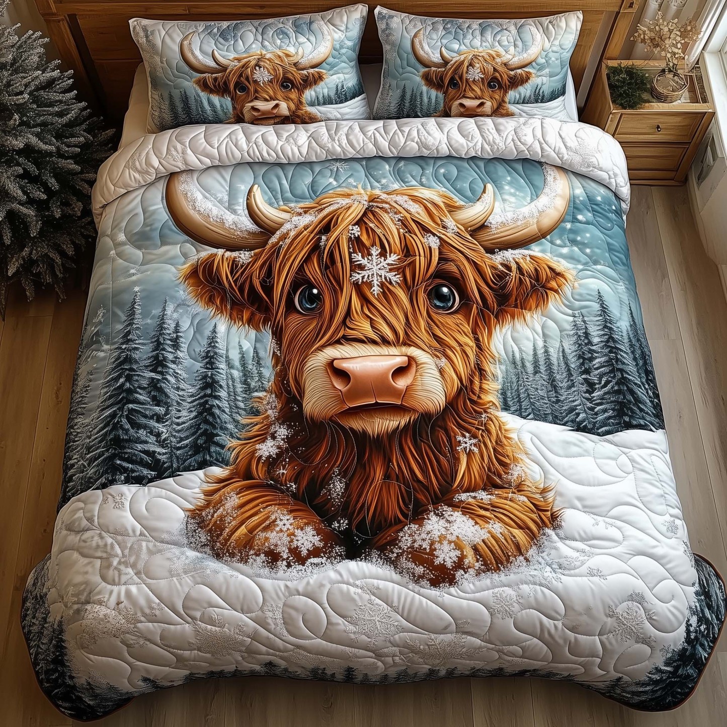 Highland Cow Duvet Cover Set GFTONL7178