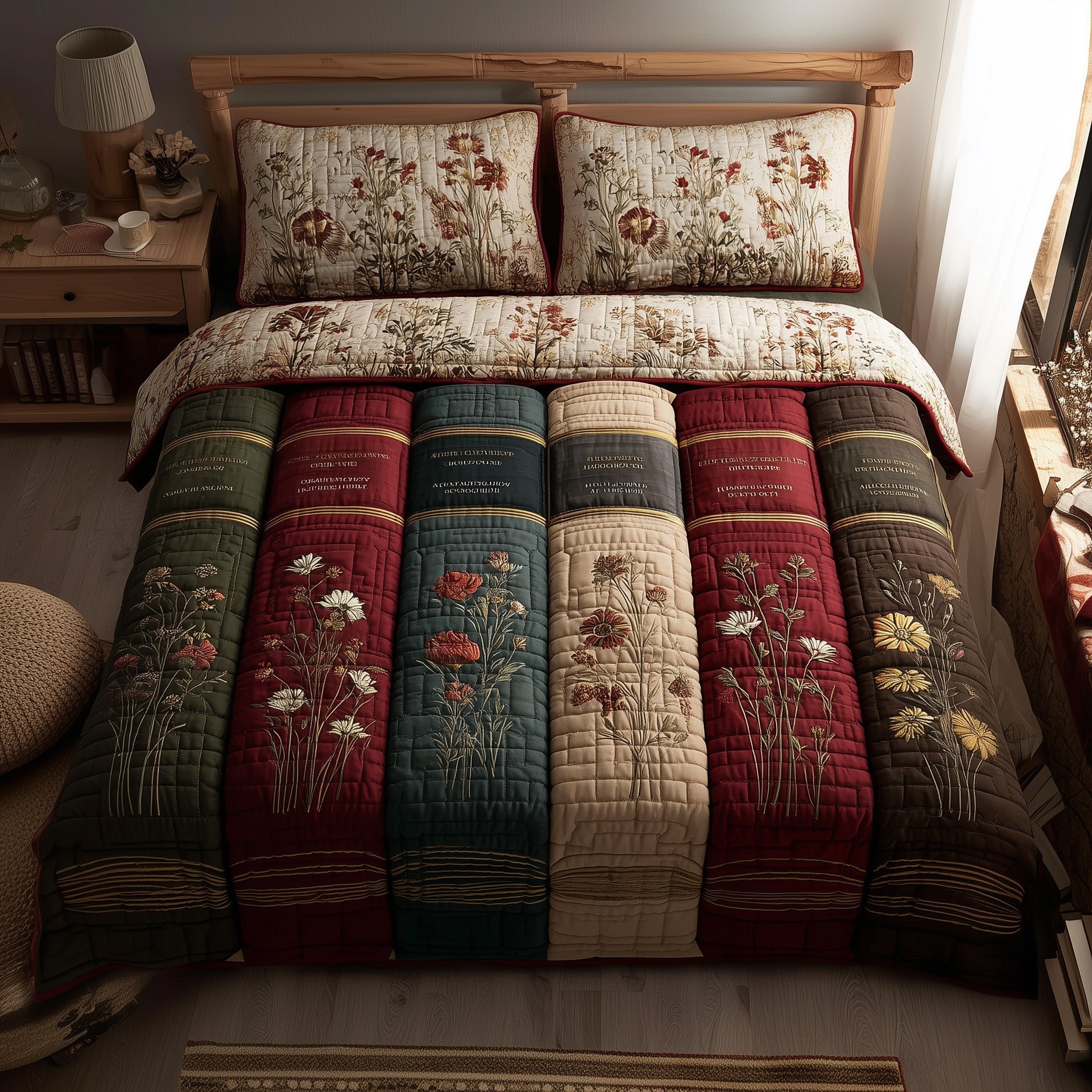Rustic Books Duvet Cover Set GFTONT3018