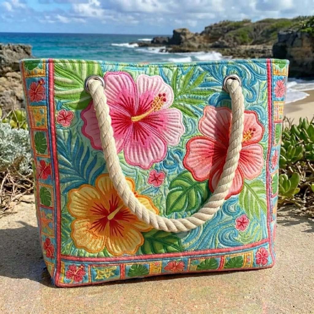 Tropical Vibes Quilted Beach Bag GFTOTG2970
