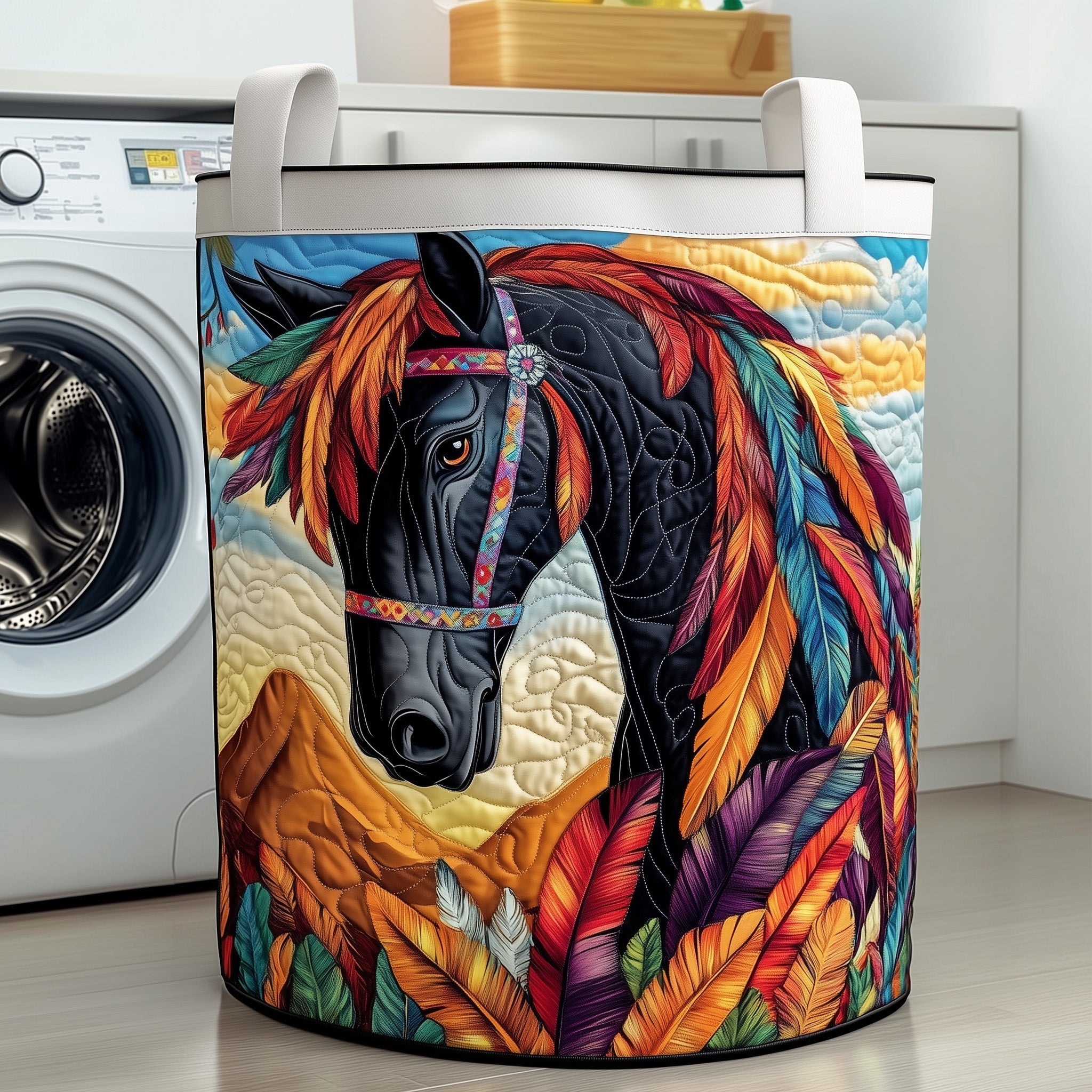 Native Pride Quilted Laundry Basket GFTOTG510