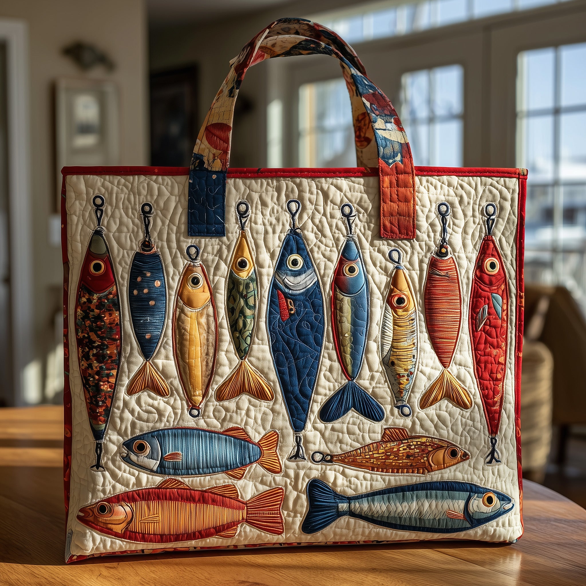 Fishing Quilted Tote Bag GFTONT1600