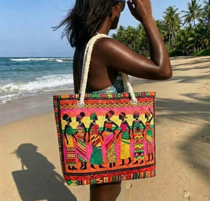 Melanin Queens Quilted Beach Bag GFTOTG3047