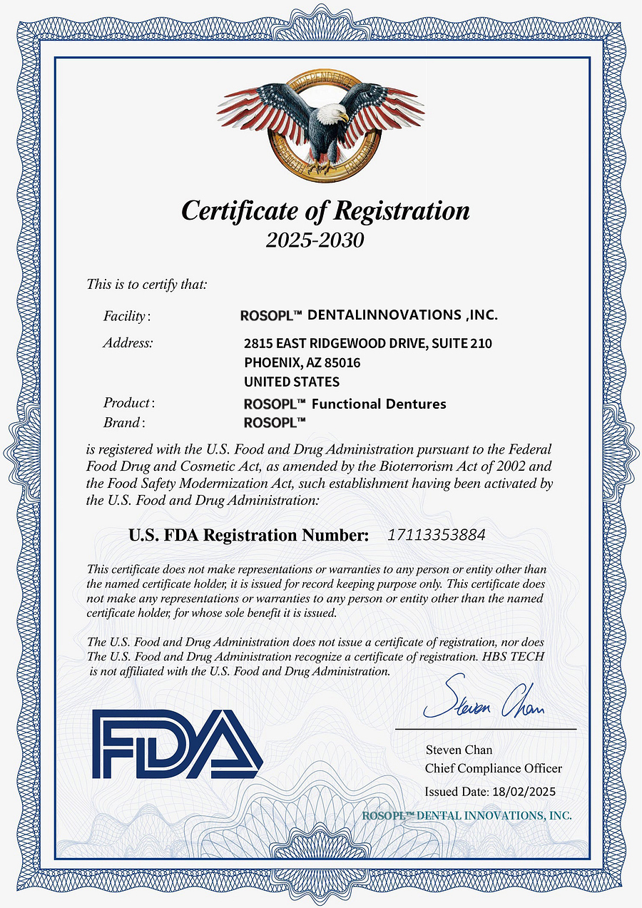 ROSOPL™ Custom-Fit Full Functional Dentures image ROSOPL™ Custom-Fit Full Functional Dentures