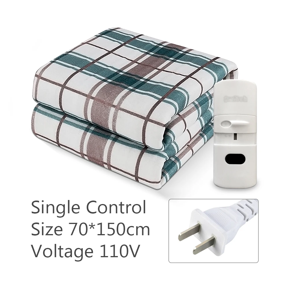 110V/220V Electric Heated Blanket Smart Control Winter Warmer Carpet Mat for Home Bedroom
