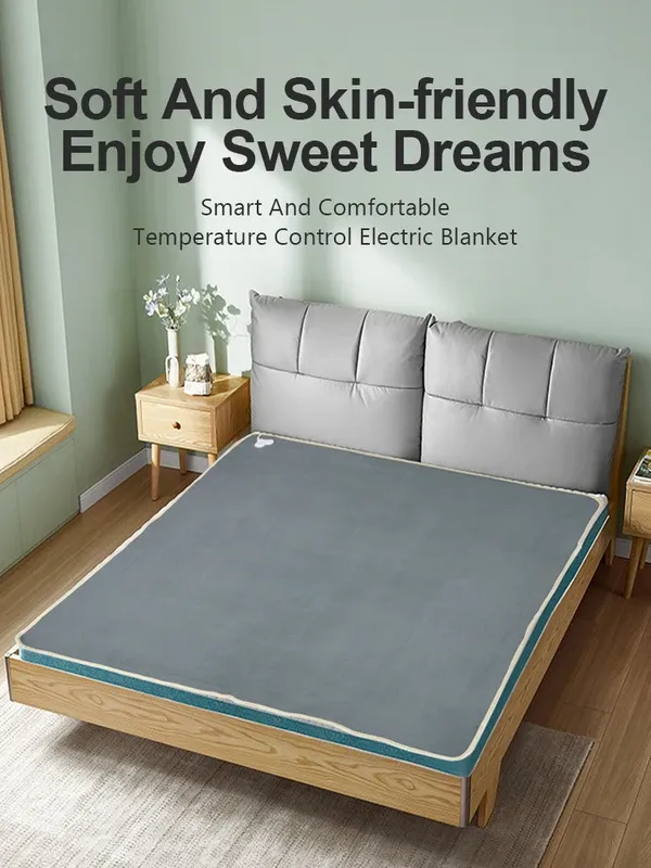 110V/220V Electric Heated Blanket Smart Control Winter Warmer Carpet Mat for Home Bedroom