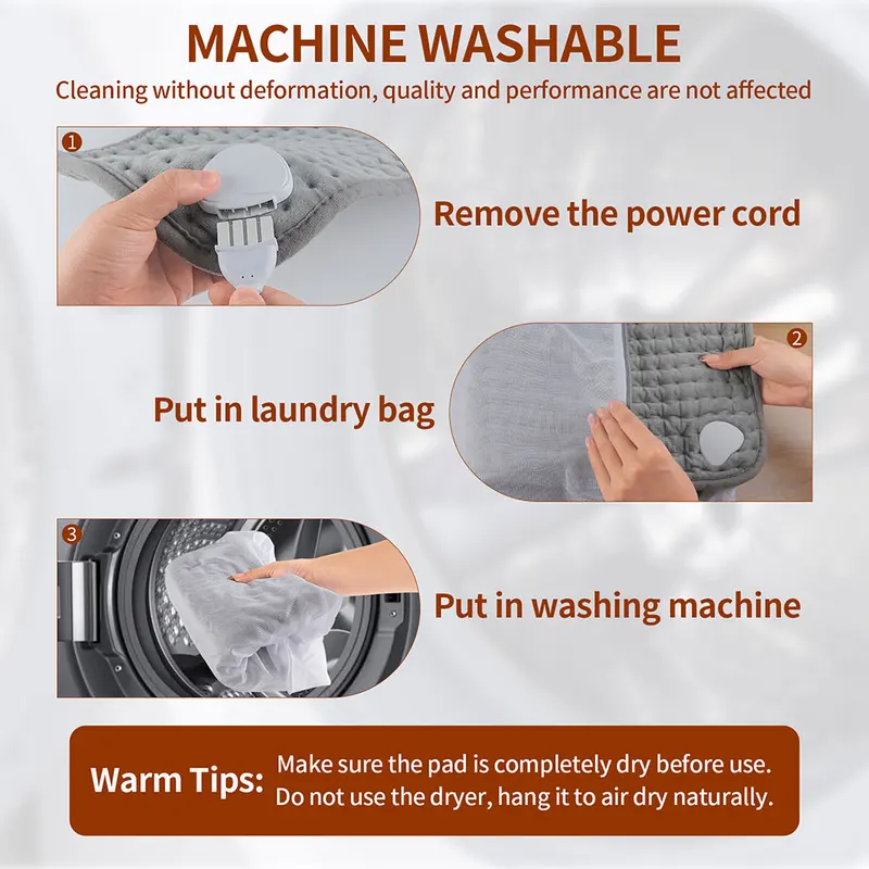 30*60cm Electric Heating Pad 9 Levels Heated Blanket Washable Winter Warmer Mat Heater For Back Neck Shoulder Legs