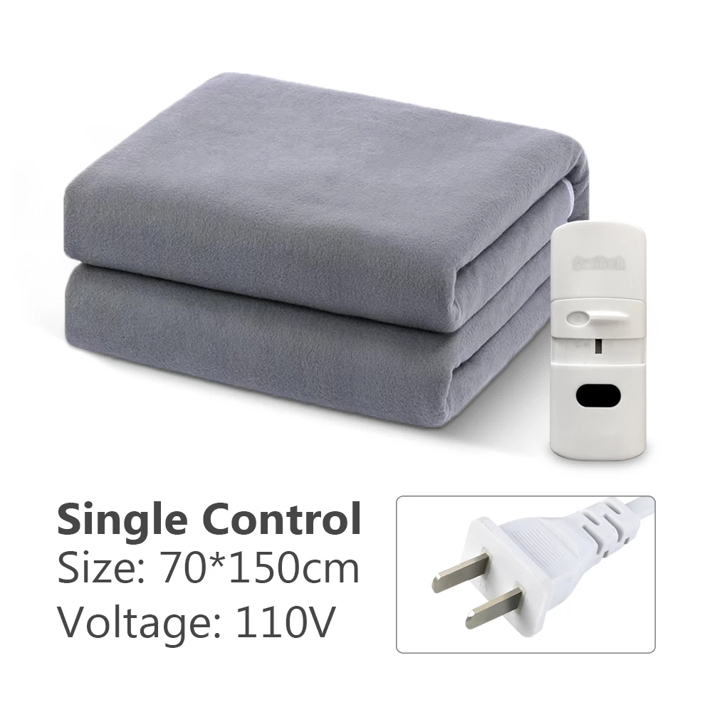 110V/220V Electric Heated Blanket Smart Control Winter Warmer Carpet Mat for Home Bedroom