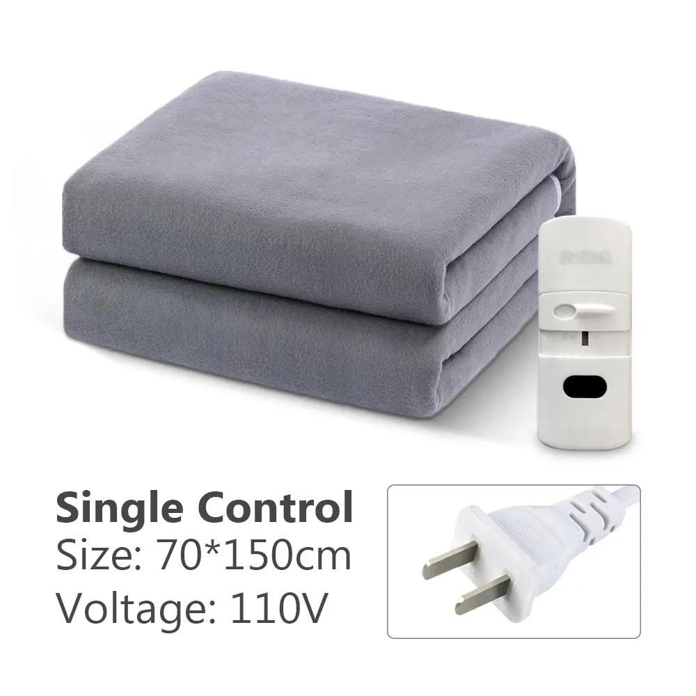 110V/220V Electric Heated Blanket Smart Control Winter Warmer Carpet Mat for Home Bedroom