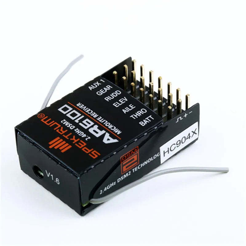 AR6100 Spectrum DSM2 6CH 2.4GHz Receiver for DX6i DX7 DX8 JR DSX6 DSX7Helicopter Airplane Drone Quadcopter with Bind Plug-ShoptAI
