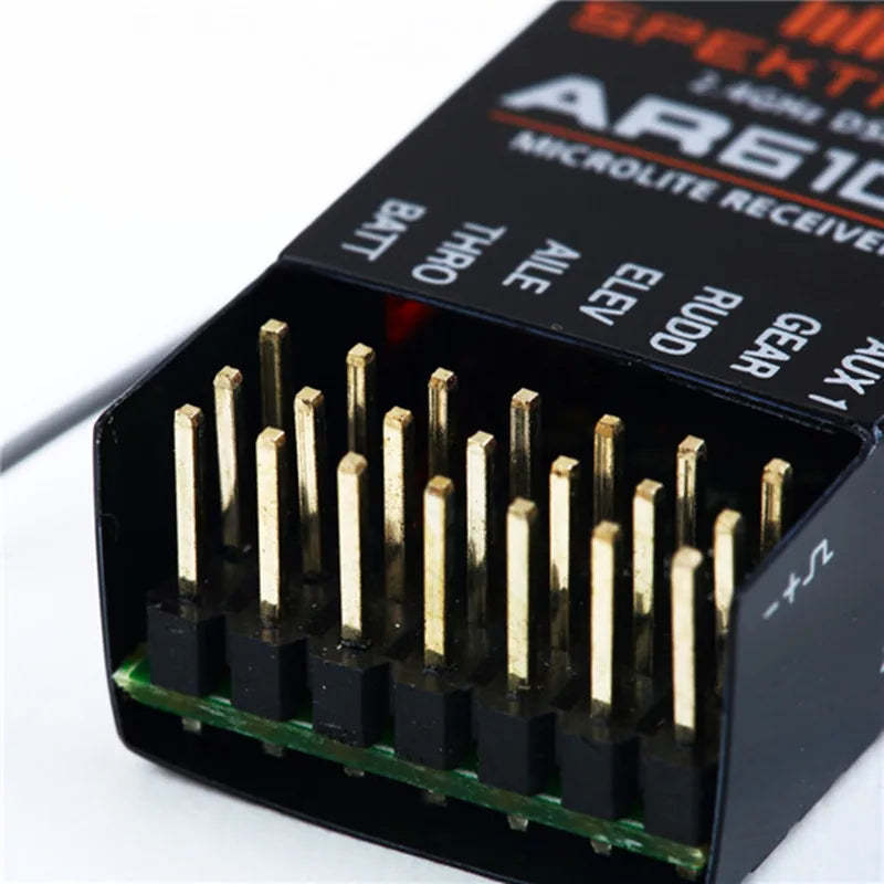 AR6100 Spectrum DSM2 6CH 2.4GHz Receiver for DX6i DX7 DX8 JR DSX6 DSX7Helicopter Airplane Drone Quadcopter with Bind Plug-ShoptAI