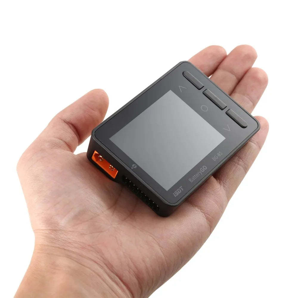 ISDT BattGo BG-8S Smart Battery Meter Digital Capacity Checker Balancer Receiver Signal Tester for NiMH, LiPo, Li-ion, NiCd-ShoptAI