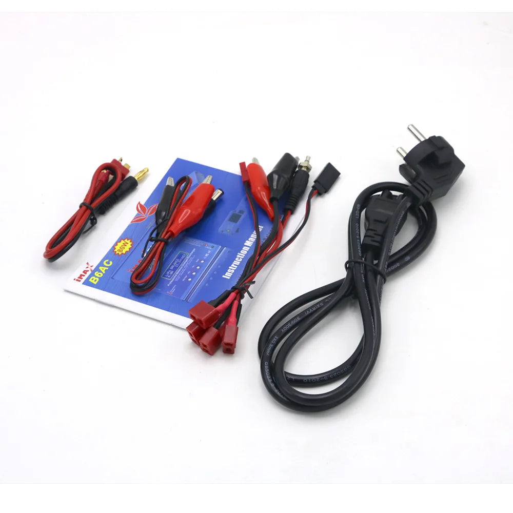 Imax B6AC Charger 80W 6A Balance Charger B6 AC RC Digital LCD Screen Li-ion LiFe Nimh Nicd PB Lipo Battery Discharger-ShoptAI