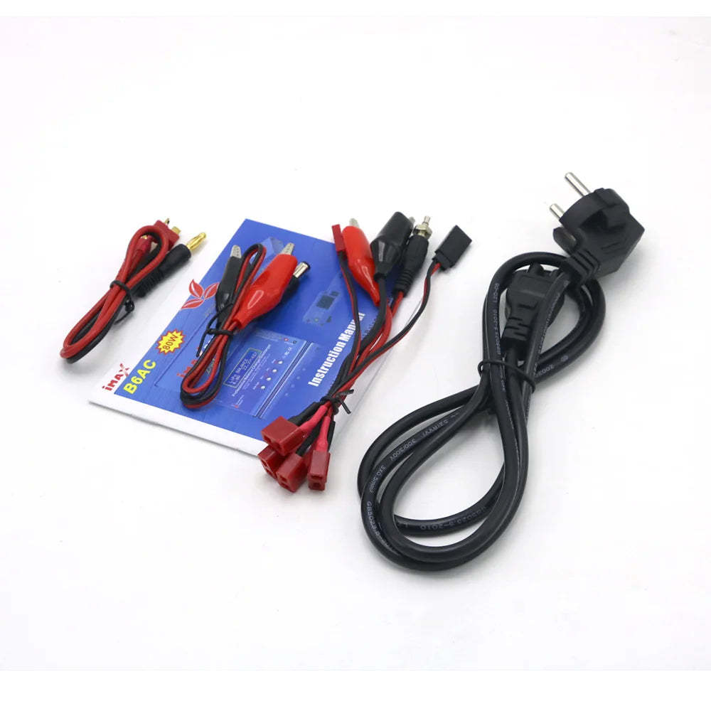 Imax B6AC Charger 80W 6A Balance Charger B6 AC RC Digital LCD Screen Li-ion LiFe Nimh Nicd PB Lipo Battery Discharger-ShoptAI