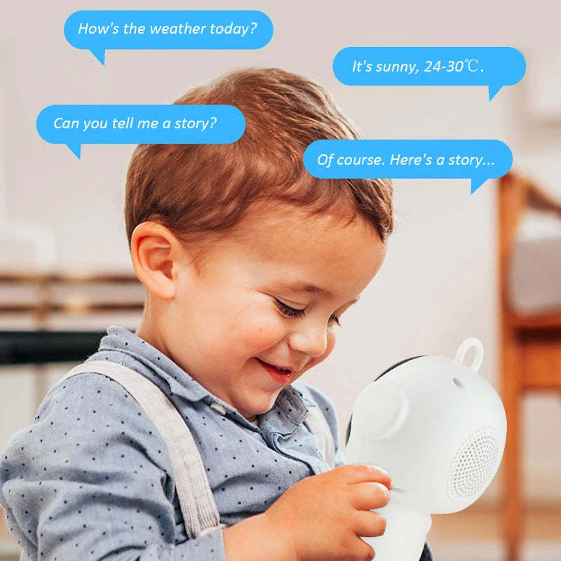 Tuya AI Smart Robot WiFi Early Education Toys for Children Speech Recognition & Voice Interactive Educational Learning Machine-ShoptAI
