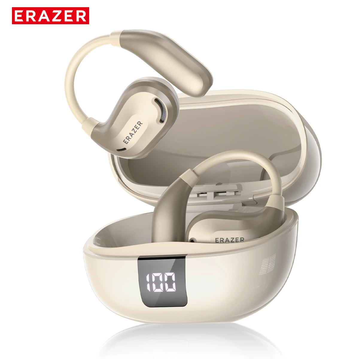 ERAZER XT66PRO AI Translator Earbuds Bluetooth Earphones ASMR Headsets DIY APP Wireless Headphones 13 Hours long life Display-ShoptAI