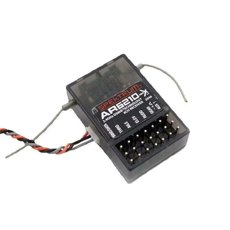 AR6210 Spectrum Receiver DSMX 2.4G 6 Channel W Satellite Fit Specktrum DX6i DX7 DX8 NX8 NX10 AR9020 JR DSX7 DSX9 Airplane-ShoptAI
