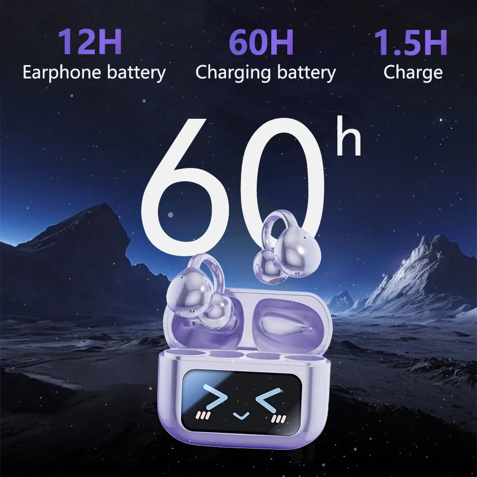 Wireless Bluetooth Earphone 144 Languages Real-Time AI Translation Headphones Touch Screen HiFi Audio Earbuds Sports Games Headset